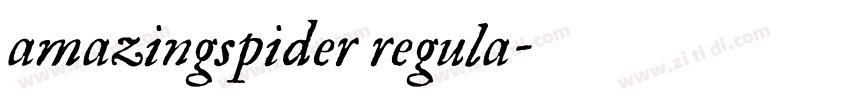 amazingspider regula字体转换